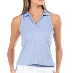 K-Swiss K Swiss Glace & Infinity Sleeveless Rib Polo -Tennis Promotion Store KWT06 452