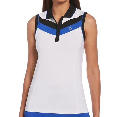 Penguin Sleeveless Color Block Mesh Back Polo 4 Penguin Sleeveless Color Block Mesh Back Polo - Image 2
